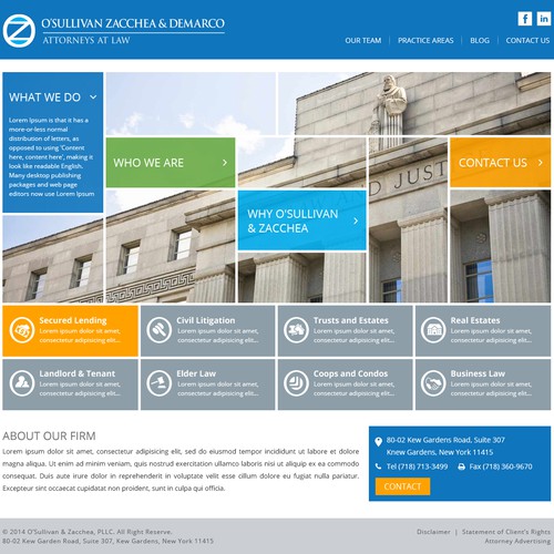 Modern Sophisticated Responsive Website For Small Law Firm Web