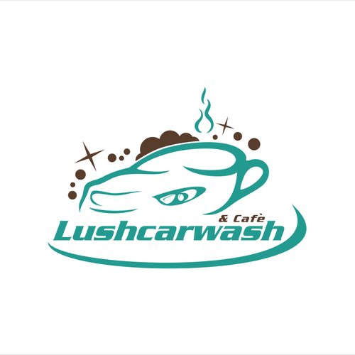 Create a fun cool carwash brand with earthy colours. Design by Khasan Junaidi