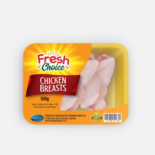 Packaging design for our chicken. Design by Methodologi