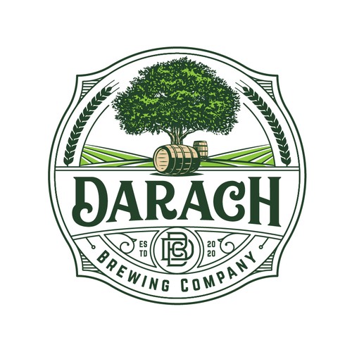 Sophisticated Brewery logo incorporating oak elements Réalisé par mata_hati
