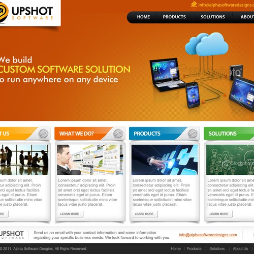 Help Upshot Software with a new website design Réalisé par AIDAD