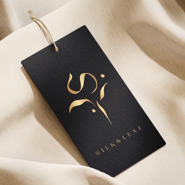 Silk & Leaf - Elegant Logo Design