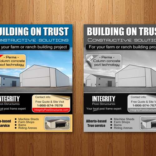 Designs | Print ad design for Integrity Post Structures | Other Graphic ...