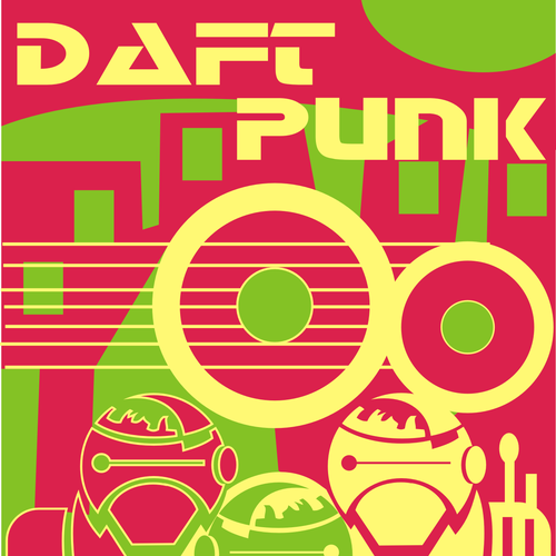 99designs community contest: create a Daft Punk concert poster Design réalisé par Gevonk14key