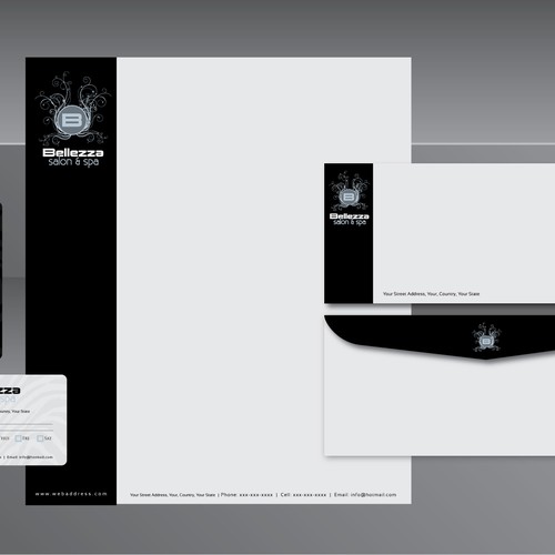 New stationery wanted for Bellezza salon & spa  Design por Waqas H.