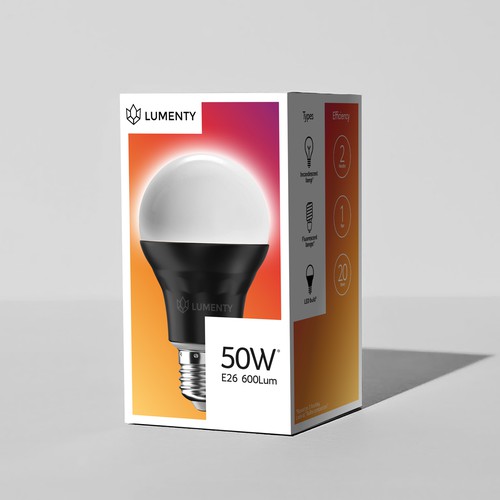 We need to create a sophisticated package for smart lamps. Design by Dimanist