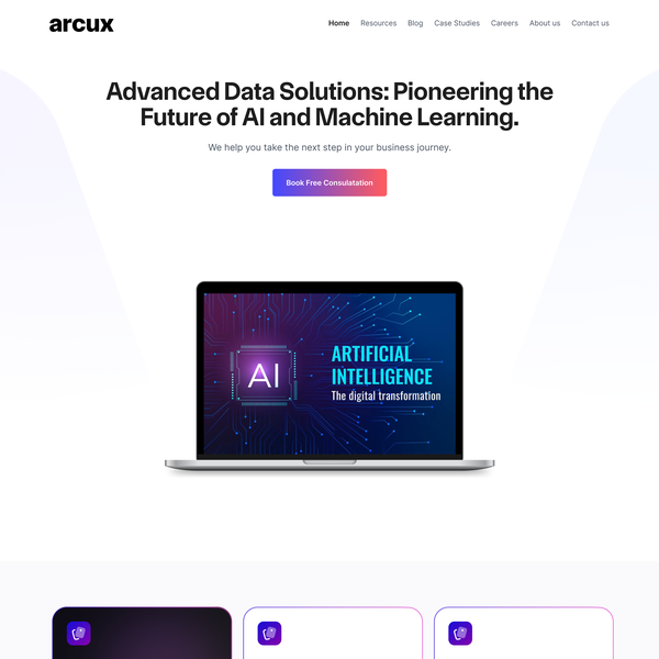 AI Tech Website Design