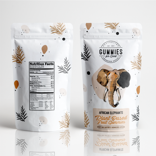 PACKAGE DESIGN: Plant Based Gummies for a Good Cause Design by Dwi_prawinsi