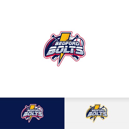 Team logo for the Bedford Bolts girls softball team Design by OpheRocklab