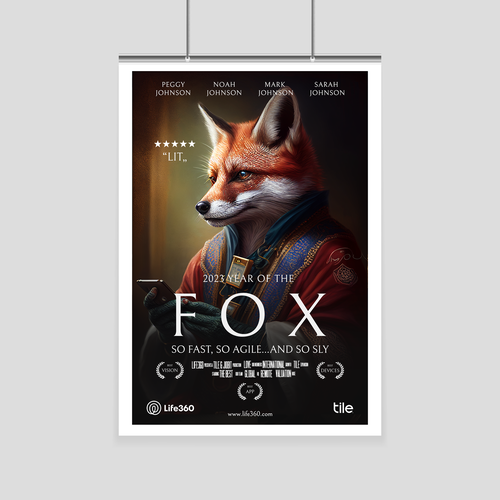 Design di Life360 2023 Year of the Fox Poster di ar.cho