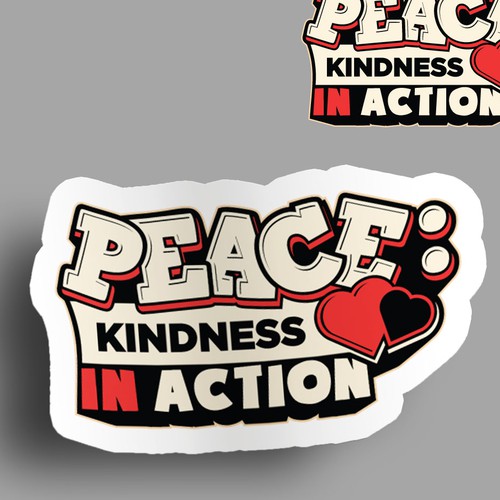 Design A Sticker That Embraces The Season and Promotes Peace デザイン by mozaikworld