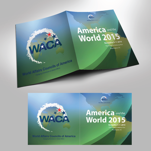Designs | Program booklet cover for global affairs conference in ...