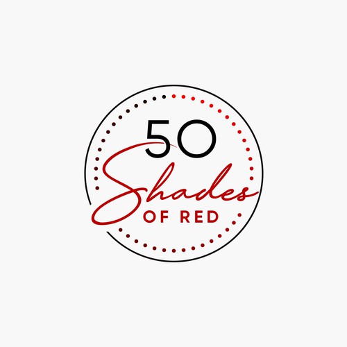 Logo for "50 Shades of Red" themed party Design by NouNouArt