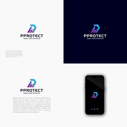PPROTECT (Phone protect logo) (mobile cases and screen protectors) Design by *isma*