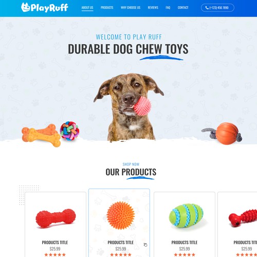 Durable/Premium Dog Chew Toys, Made in the USA Design by pb⚡️