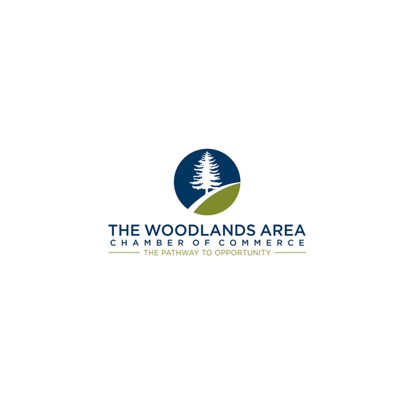 Design by @nan titled "Logo for The Woodlands Area Chamber of Commerce"