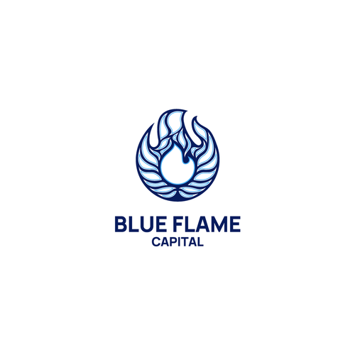 We need a Blue Flame Logo worthy of classic car hood status...but not...really. Design by R. Kay