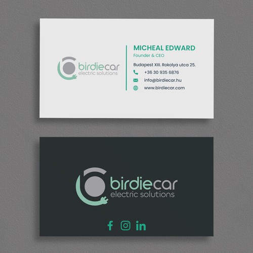 business card for company called birdie Design by moshiur008