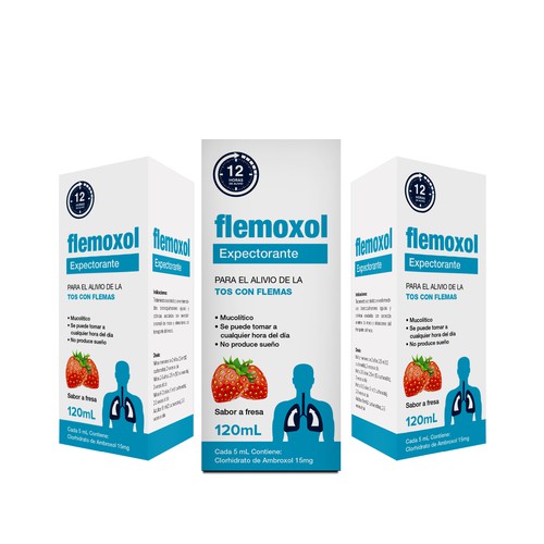 Llamativo empaque para FLEMOXOL Design by creationMB