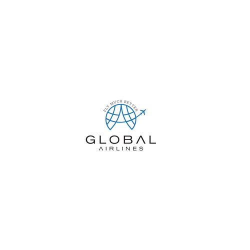 Take off! A Brand New Global Airline logo! Design by reflect the style ™