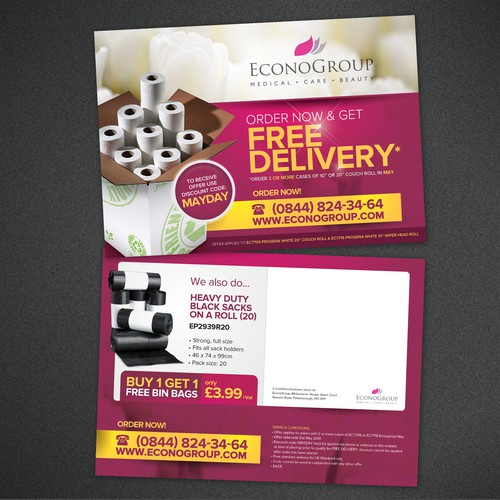 Create An Eyecatching Clever Postcard For Couch Rolls Postcard
