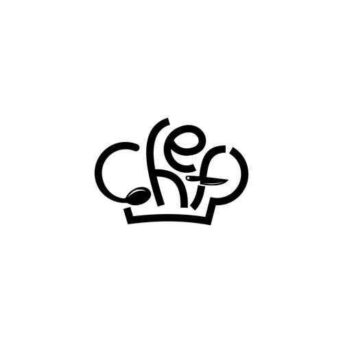 "CHEF": Food & Cooking Social Media Logo Design by O N I X