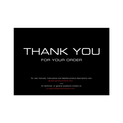 Designs | Thank you insert (modern style) | Postcard, flyer or print ...