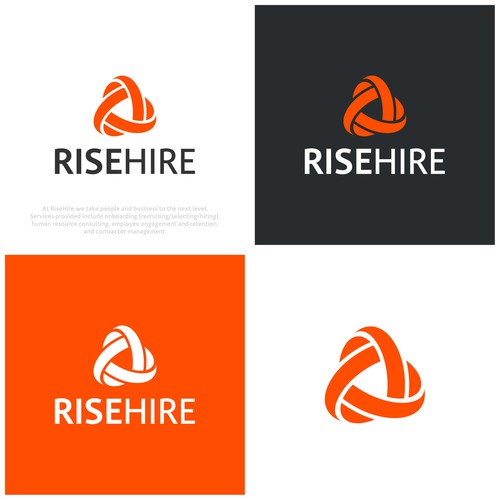 Create a polished yet creative logo for RiseHire Design by JuanCamilo