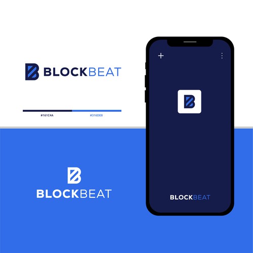 BlockBeat Crypto News Platform Logo Design Design by BuanaDesign