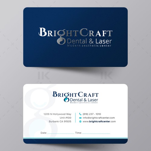 Design di Modern Dental and Medical SPA business card di IK_Designs