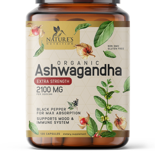 Ashwagandha Design Needed for Nature's Nutrition Design by artiss03