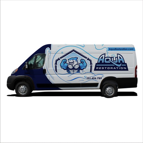 Sharp van wraps Design by e^design