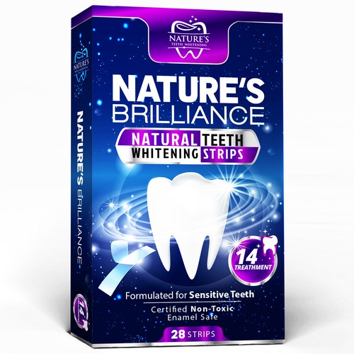 Natural Design Needed for Nature's Brilliance Whitening Strips Design by agooshe