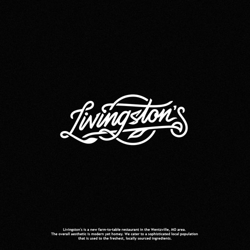 Livingston's Restaurant Logo Design von Mister Doodle