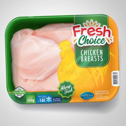 Packaging design for our chicken. Design by MADZ adz