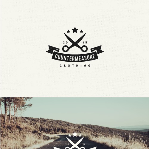 CounterMeasure Clothing needs a sophisticated logo with a hint of rebellion and adventure. デザイン by Gio Tondini