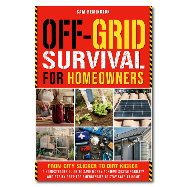 Design by Otijar" titled "BOOK COVER FOR OFF GRID SURVIVAL FOR HOMEOWNERS"
