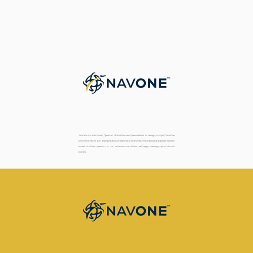 NavOne Logo - Sub Brand of NavPass.aero Design by Solusi Design