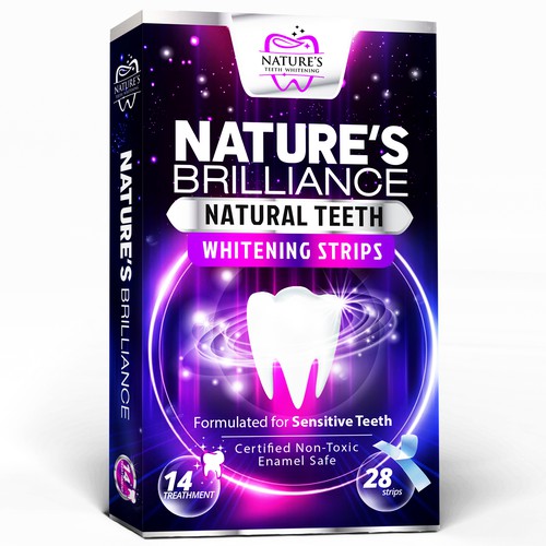 Natural Design Needed for Nature's Brilliance Whitening Strips Design by agooshe