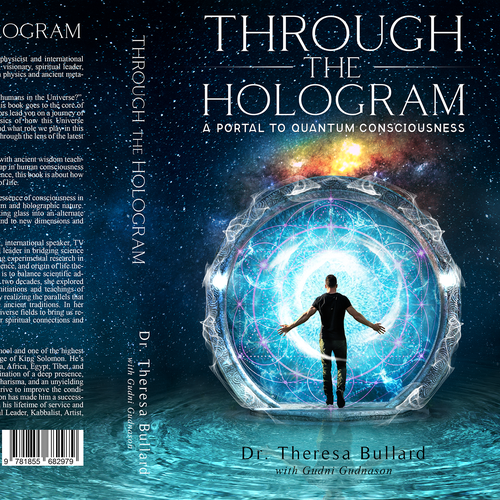 Futuristic Book Cover Design for Science & Spirituality Genre Design by H-Izz Design