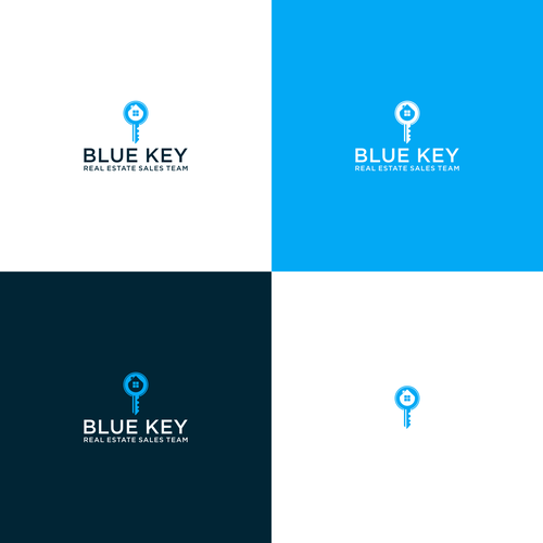 Create a modern bold logo for Blue Key Real Estate Sales Team Logo