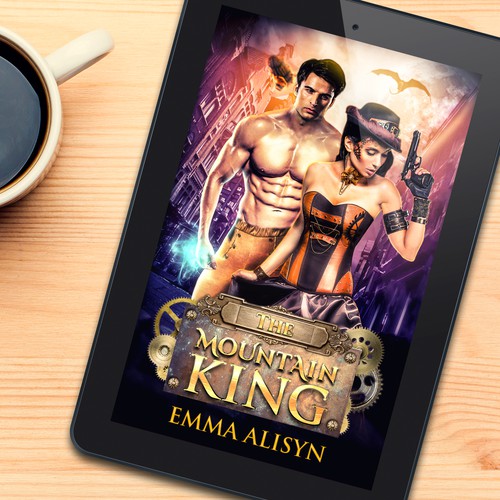 Futuristic dragon steampunk romance Design by Sanja G.