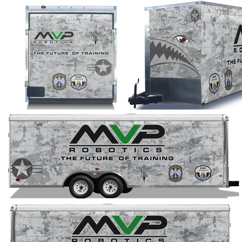 DESIGN A TRAILER WRAP FOR MILITARY ROBOTS - MVP ROBOTICS Design by ssrihayak