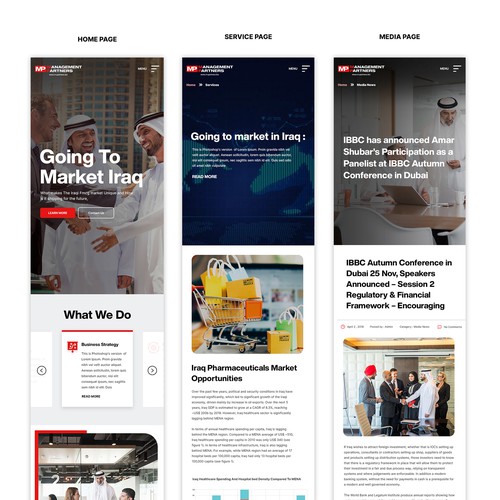 Designs | MP Website Redesign | Web page design contest
