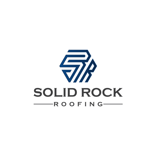 Solid rock roofing logo | Logo design contest | 99designs