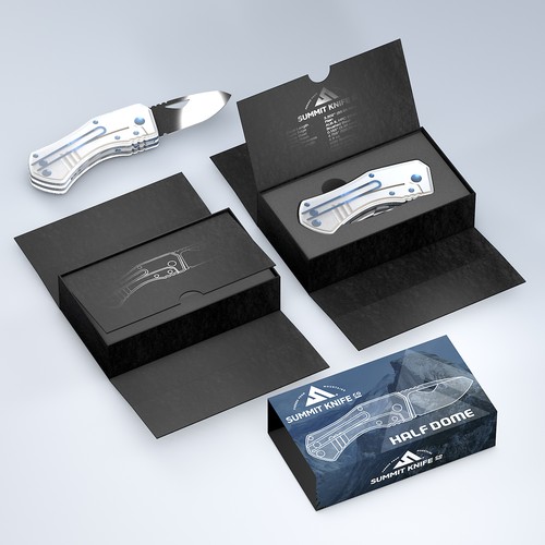 Premium EDC Knife Packaging Design Design by devel00per