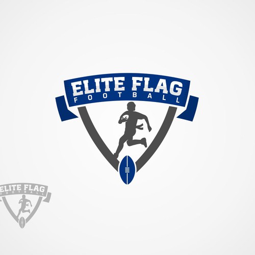 Enticing youth sports nfl flag league shield, Logo design contest