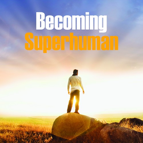"Becoming Superhuman" Book Cover Design by Leoish
