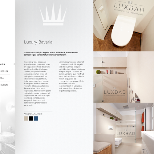 Web page design contest entry by portare