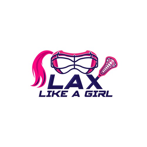 A classic yet fun logo for the fearless, confident, sporty, fun female lacrosse player Design by Jans...